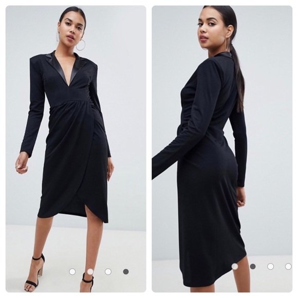 midi dress with ruffle bottom